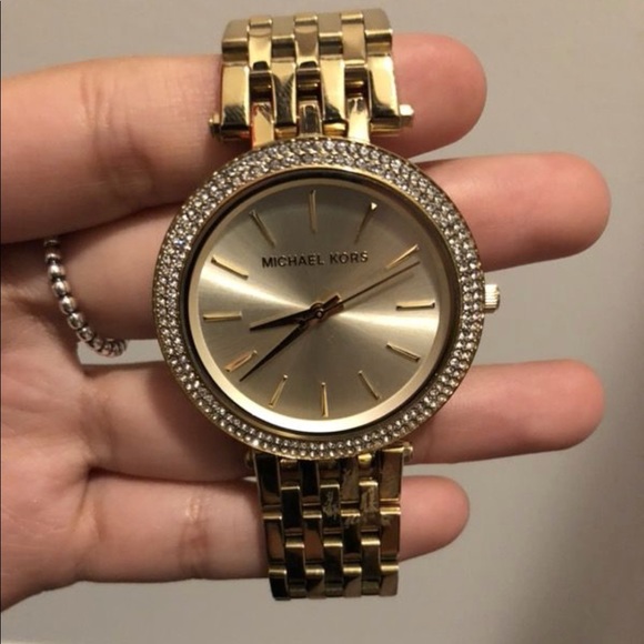 MK gold watch